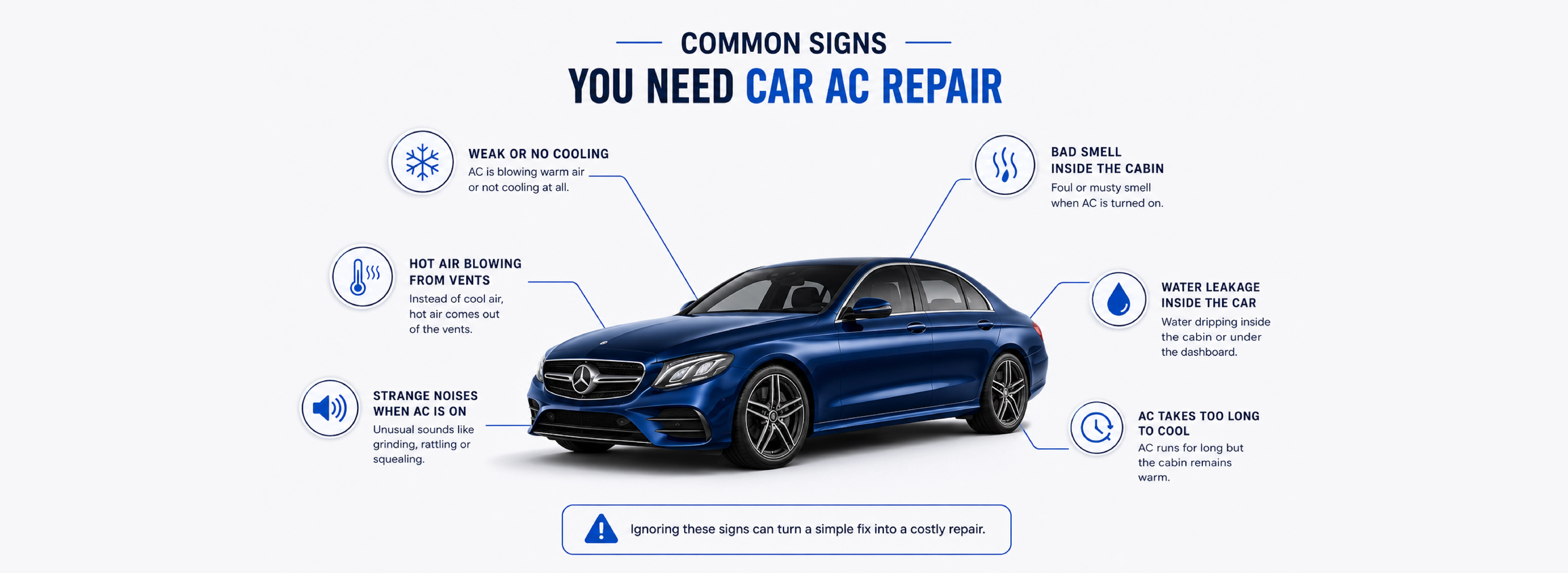 Common Signs You Need Car AC Repair