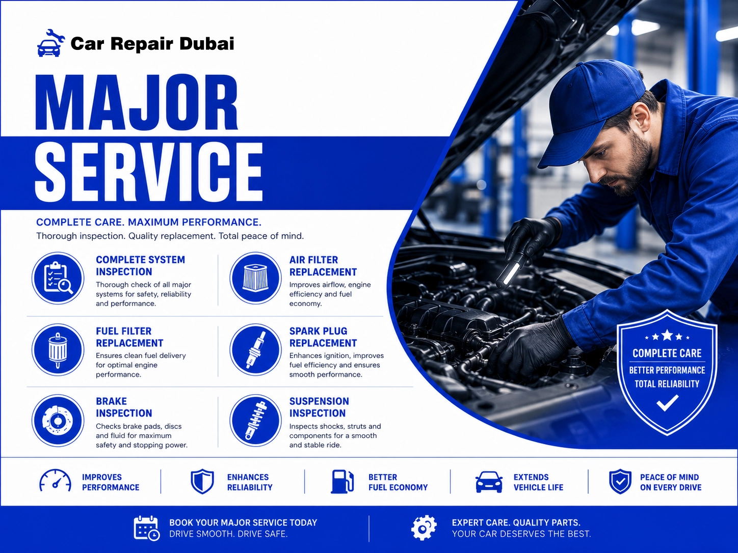 Major Service - Car-Repair-Dubai